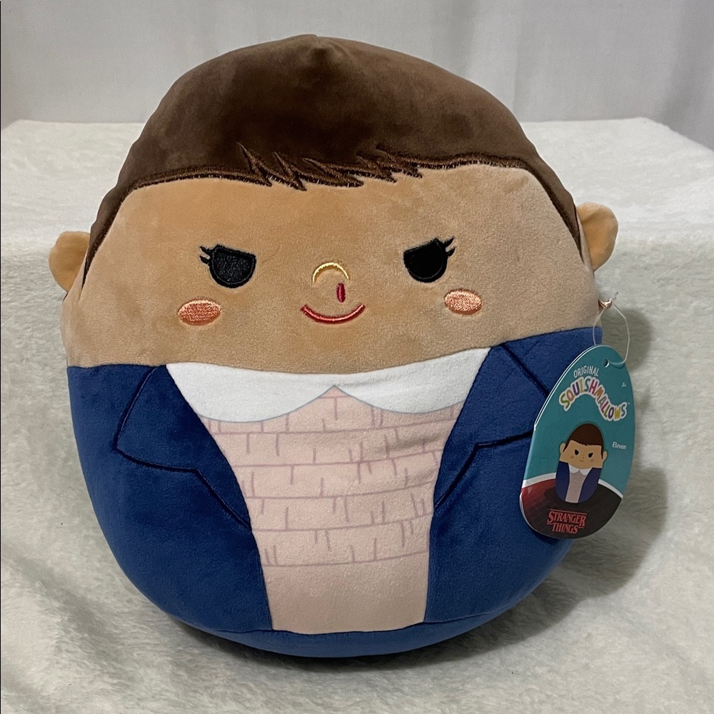 Stranger Things ELEVEN with Blue Outfit and Brown Hair